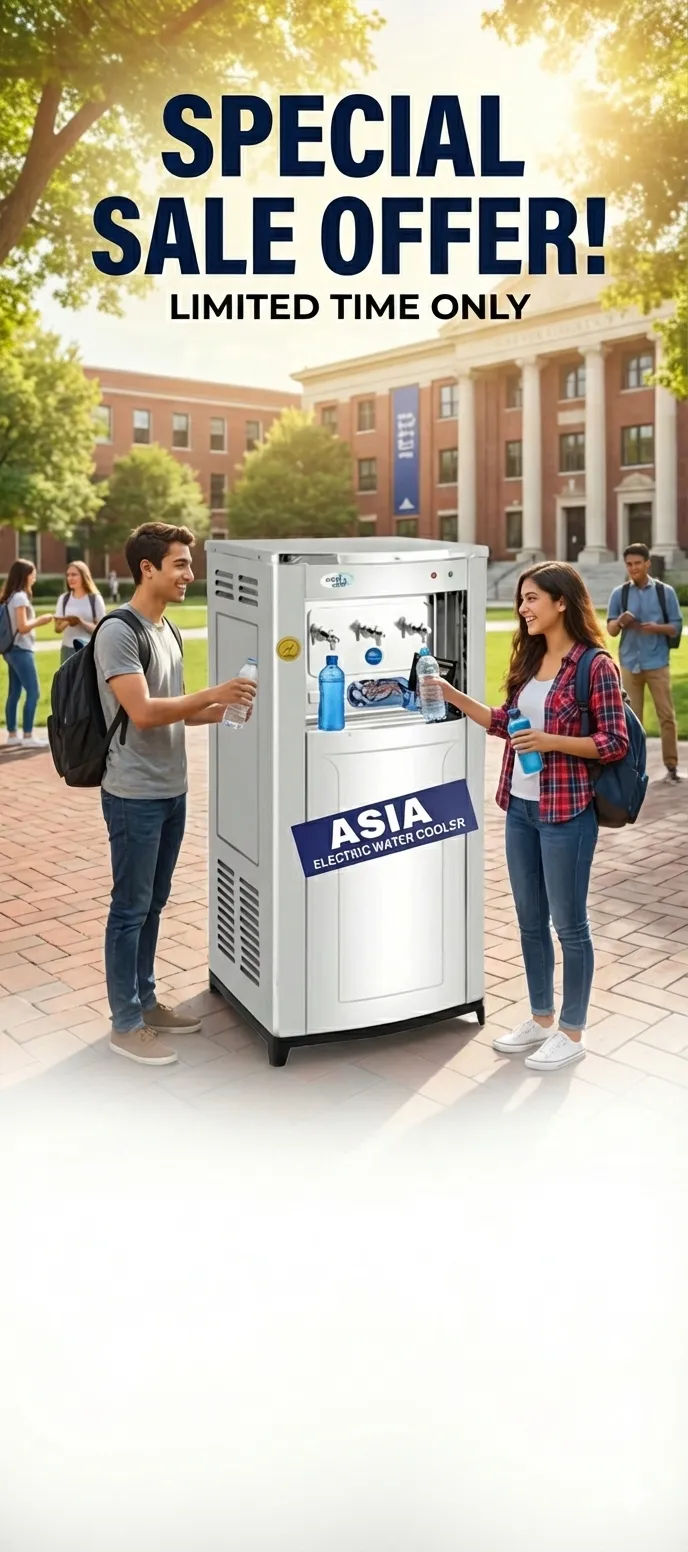 Asia 35L High-Efficiency Electric Water Cooler (With 2 Taps)