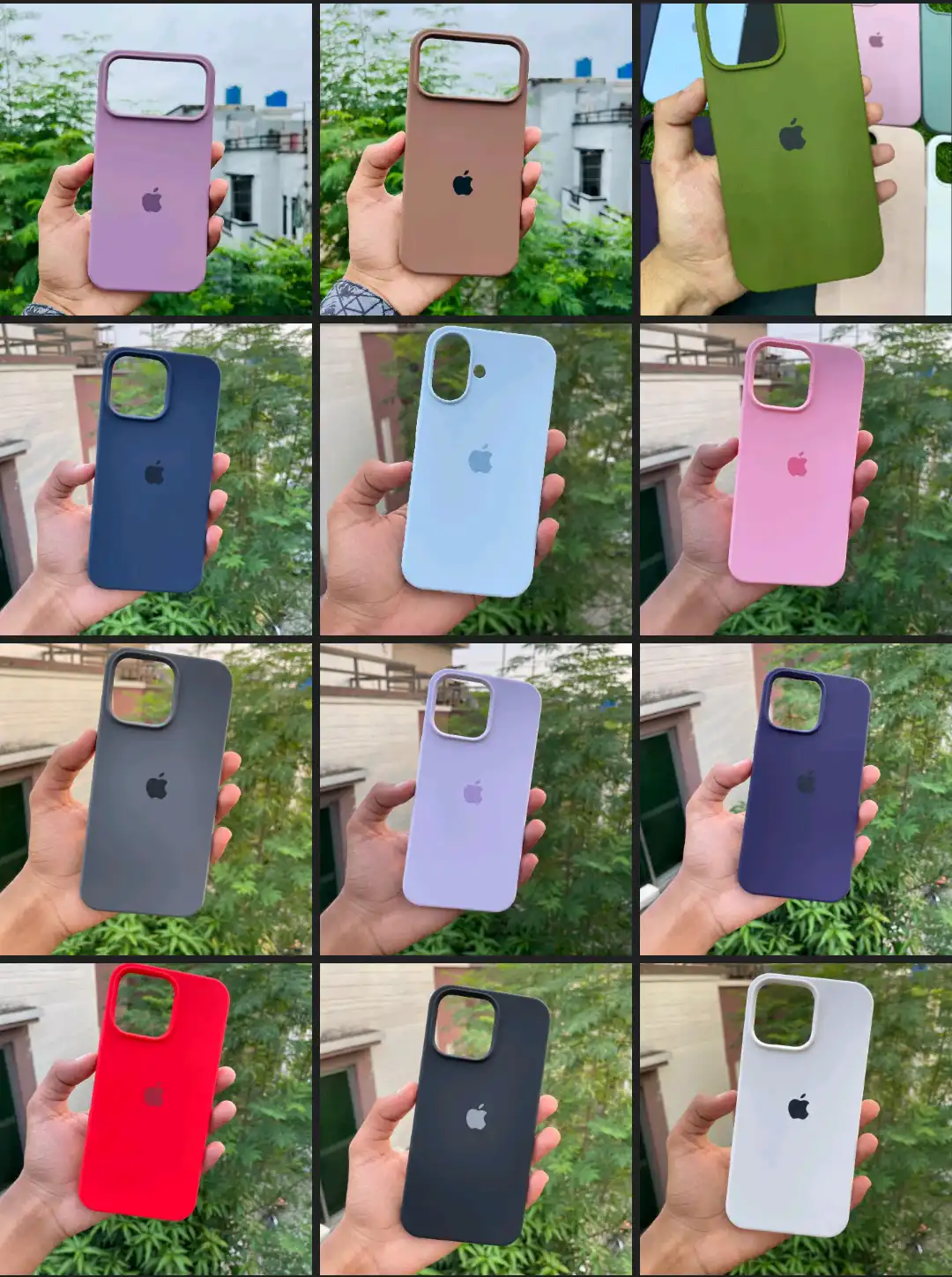 iPhone offical silicon case iPhone 7 to 17 pro max
