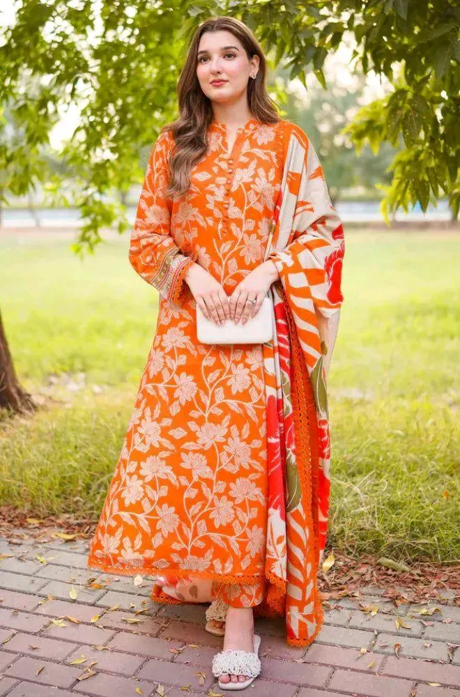 lawn •  Shirt Fabric: Lawn•  Pattern: Printed•  Shirt Front Pattern: Digital Print•  Neckline: Print
