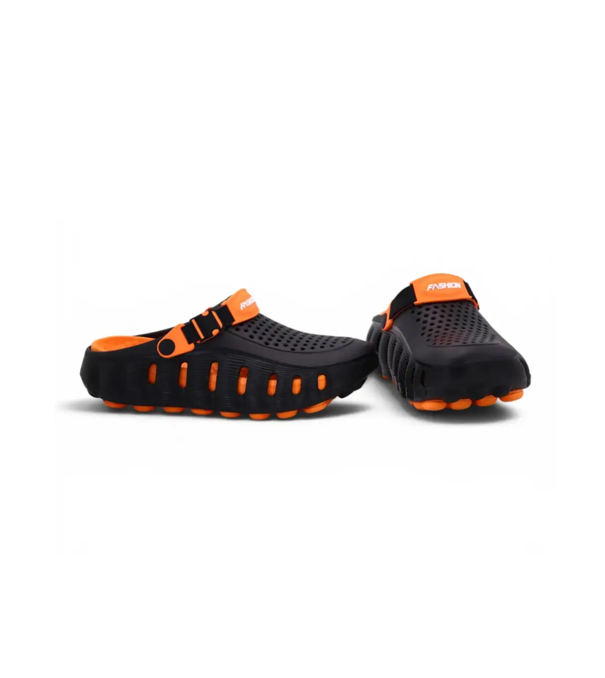 EVA Medicated Crocs ( Black Orange ) (PREMIUM)