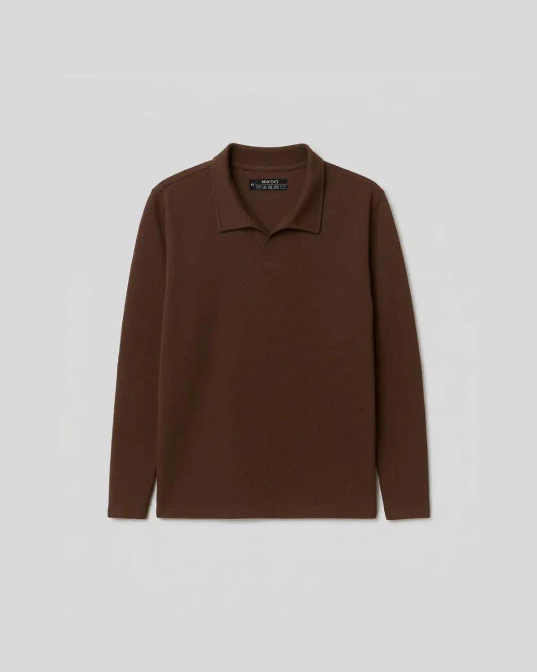 ESSENTIAL KNIT POLO | BROWN