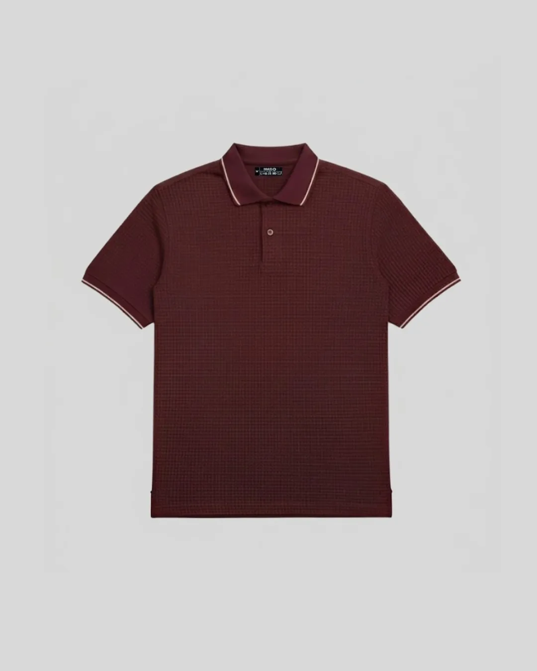 TEXTURED POLO | DEEP MAROON