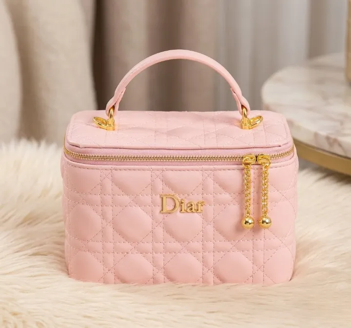 Premium Leather Beauty Bag Makeup Organizer Travel