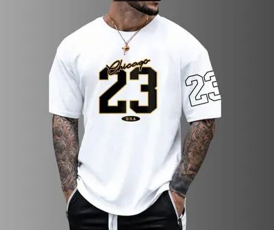 Men's Cotton Graphic Sublimation Round Neck T-Shirt - 1 Pc