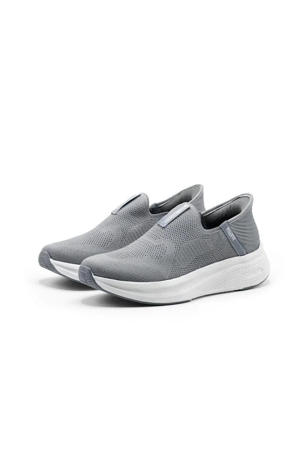 Men's Grey Skechers Slip-On Walking Shoes
