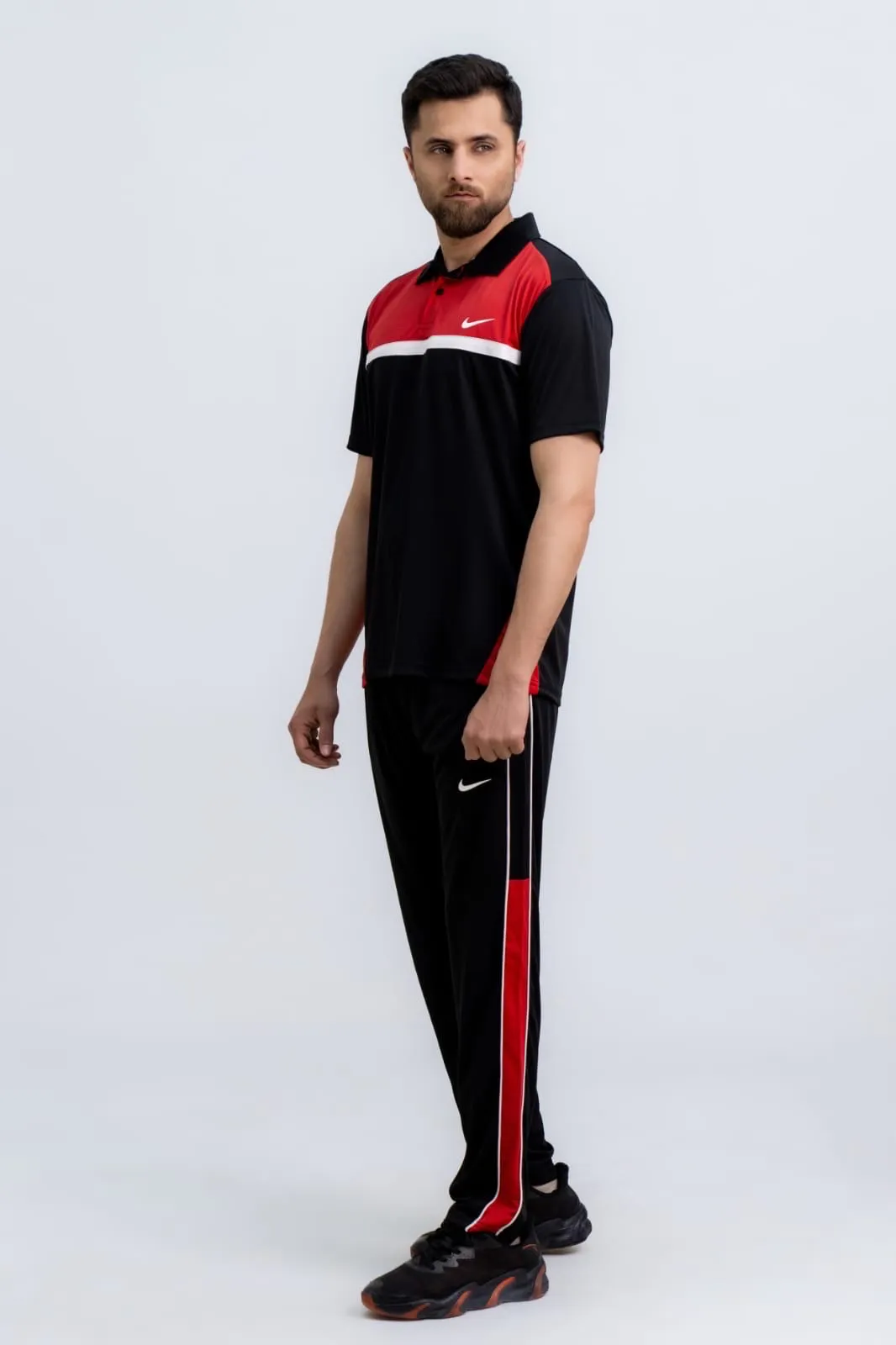 Adi Red Black S26 Tracksuit-Summer