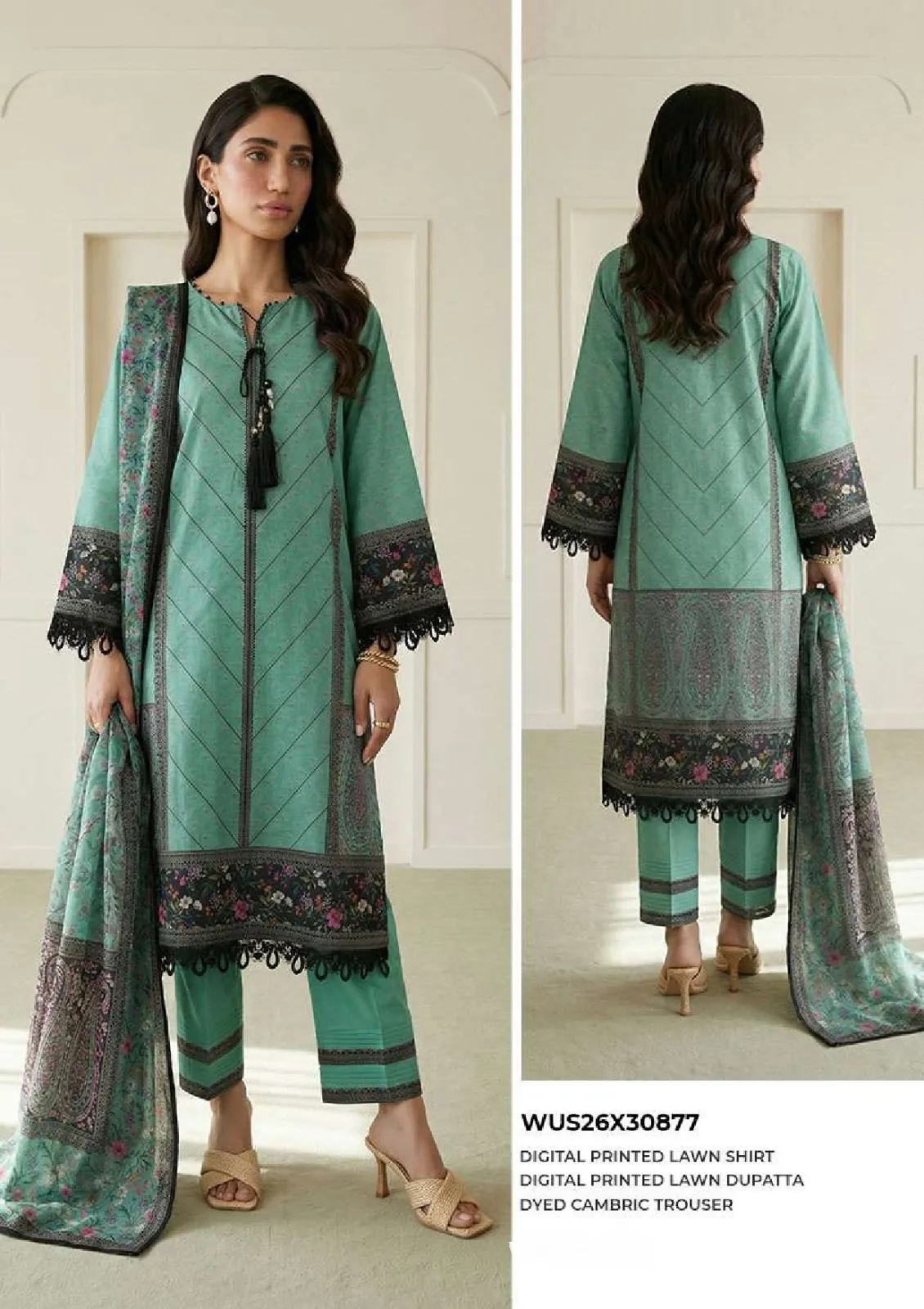 Zellbury Printed Outlet Stock Lawn 3PC Unstitched Collection