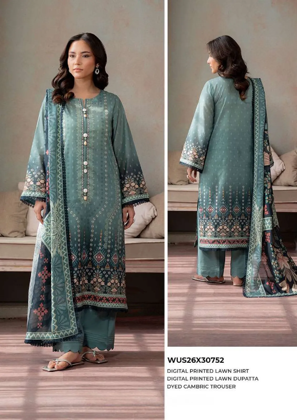 Zellbury Printed Outlet Stock Lawn 3PC Unstitched Collection