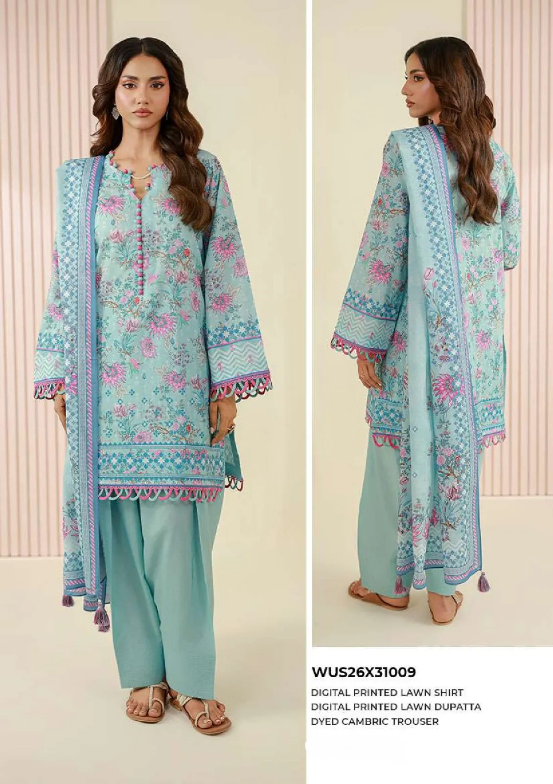 Zellbury Printed Outlet Stock Lawn 3PC Unstitched Collection