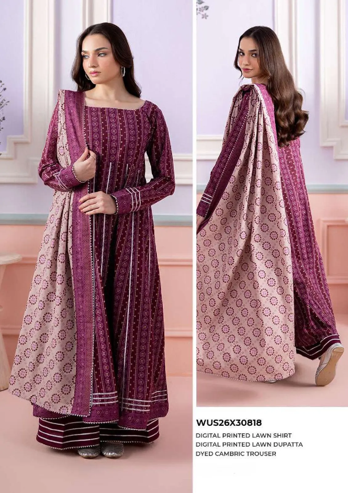 Zellbury Printed Outlet Stock Lawn 3PC Unstitched Collection