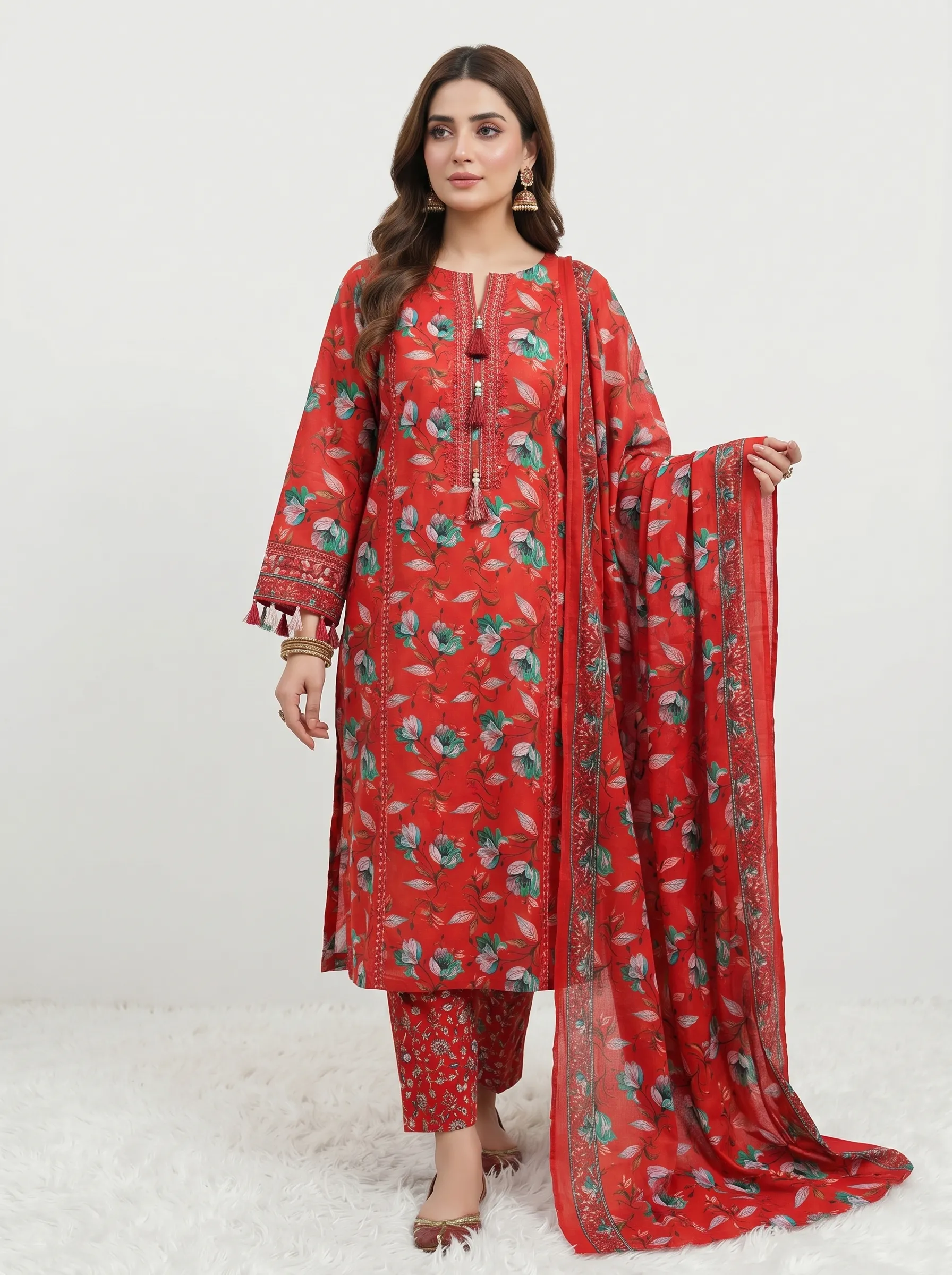 ZEEN Printed Lawn Suit Unstitched Collection