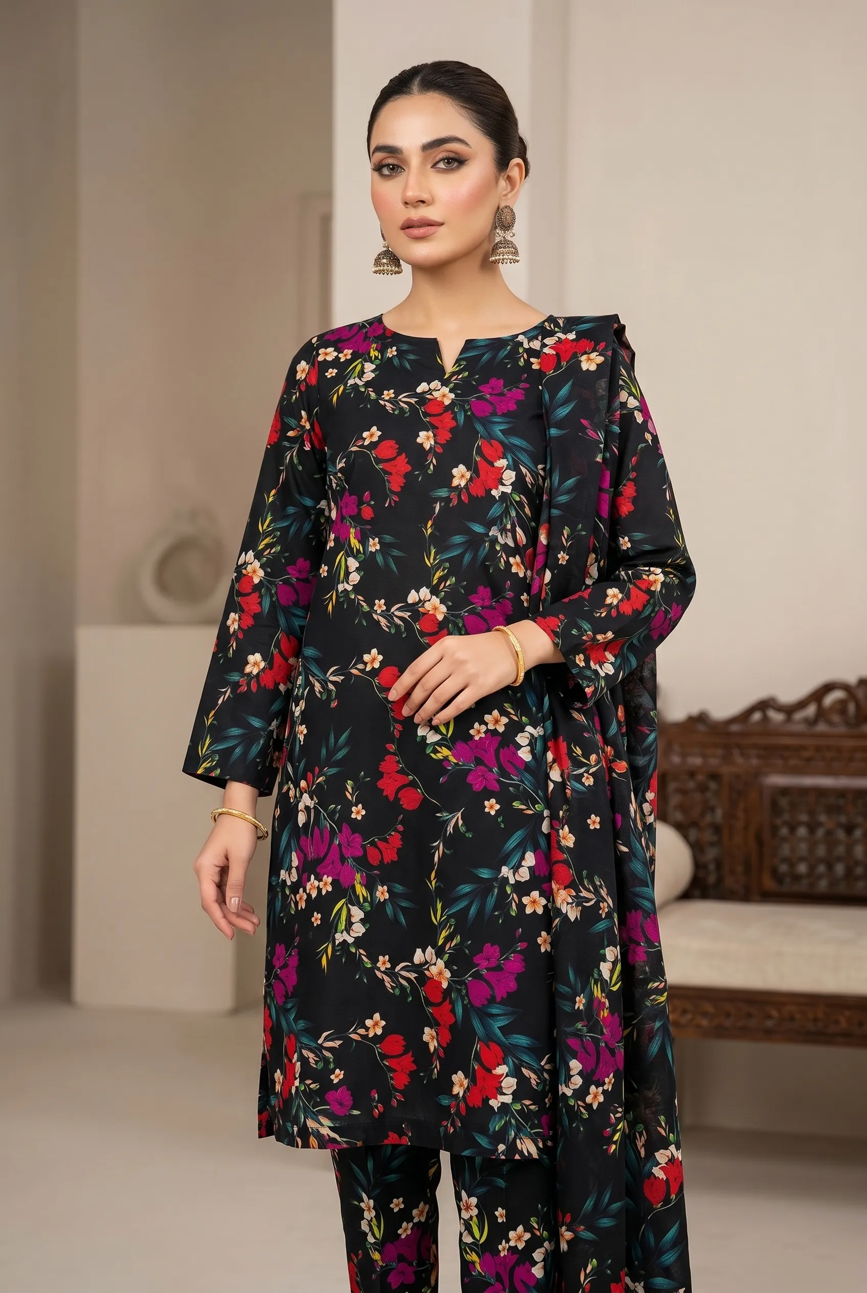 ZEEN Printed Lawn Suit Unstitched Collection