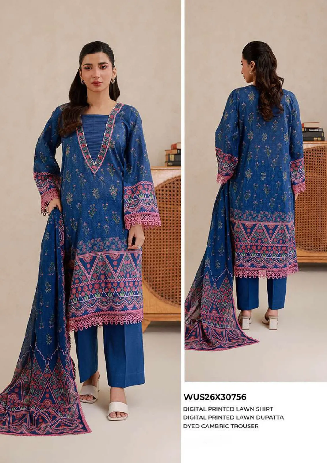 Zellbury Printed Outlet Stock Lawn 3PC Unstitched Collection