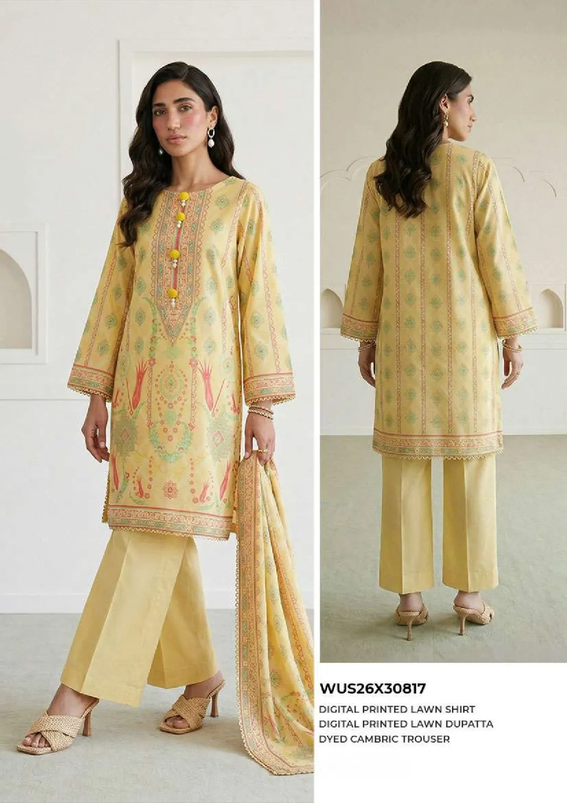 Zellbury Printed Outlet Stock Lawn 3PC Unstitched Collection