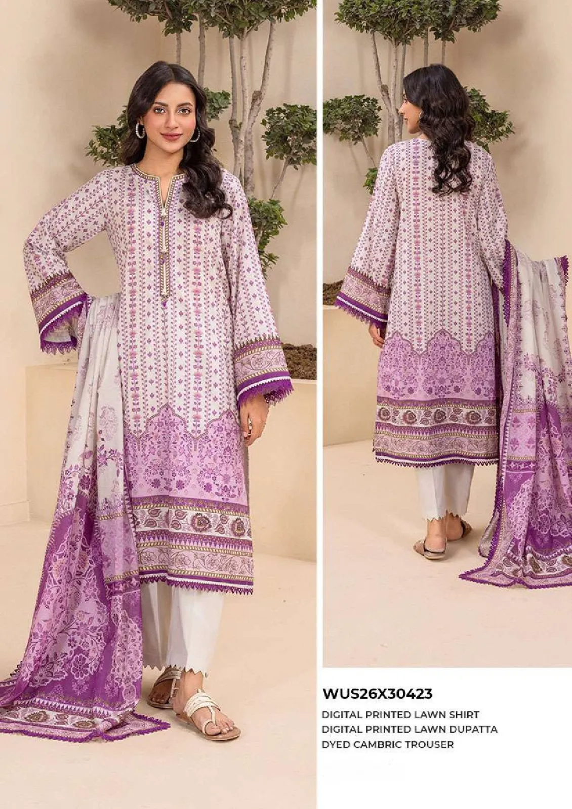 Zellbury Printed Outlet Stock Lawn 3PC Unstitched Collection