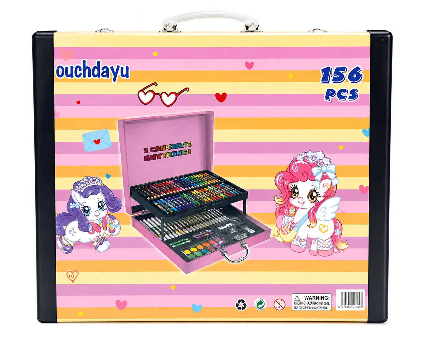 156 Pcs Deluxe Art Set for Kids
