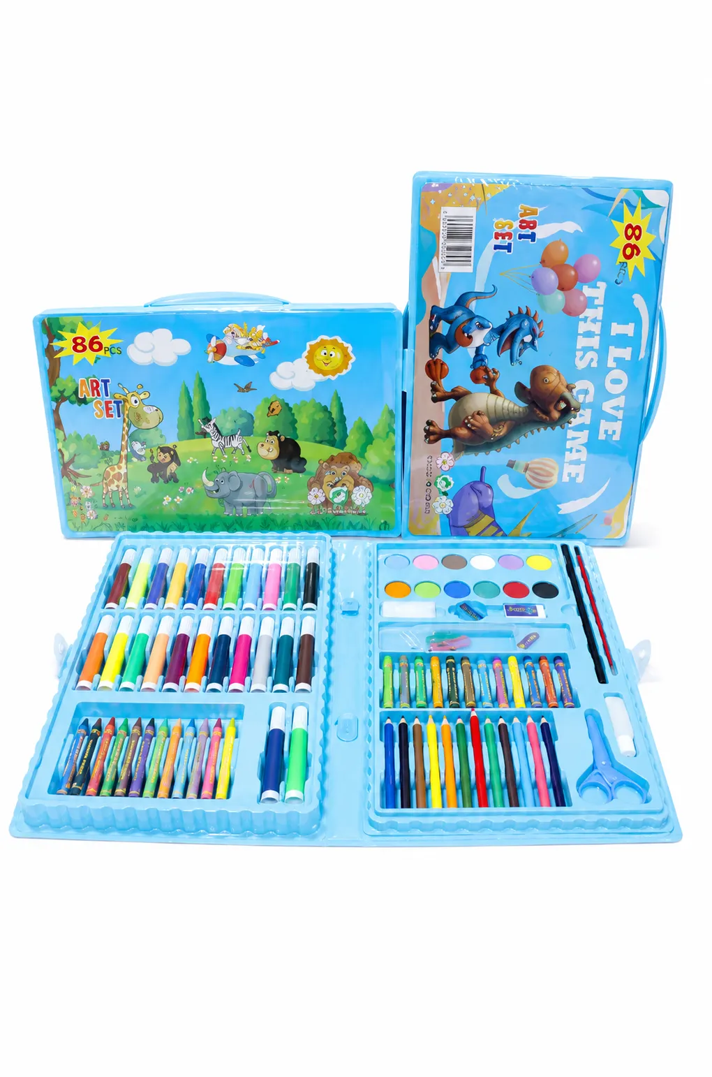 86 Pcs Kids Art Set – Drawing & Coloring Kit