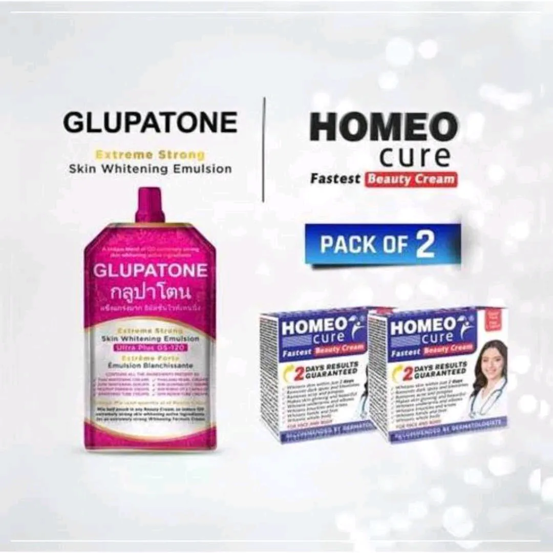 Product Name*: GLUPATONE Emulsion 50ml And HomeoCure Beauty Cream (PackOf 2)