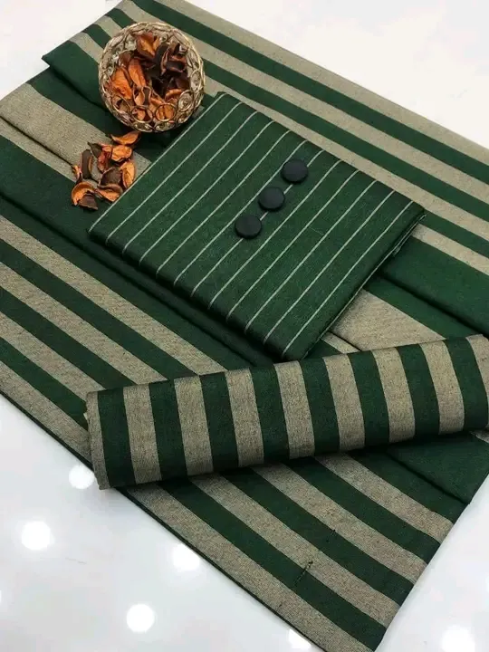 Green swiss lawn 3-piece suit for women
