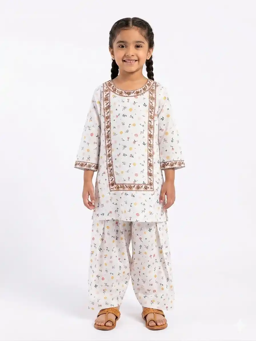 lawn kurta with farshi shalwar