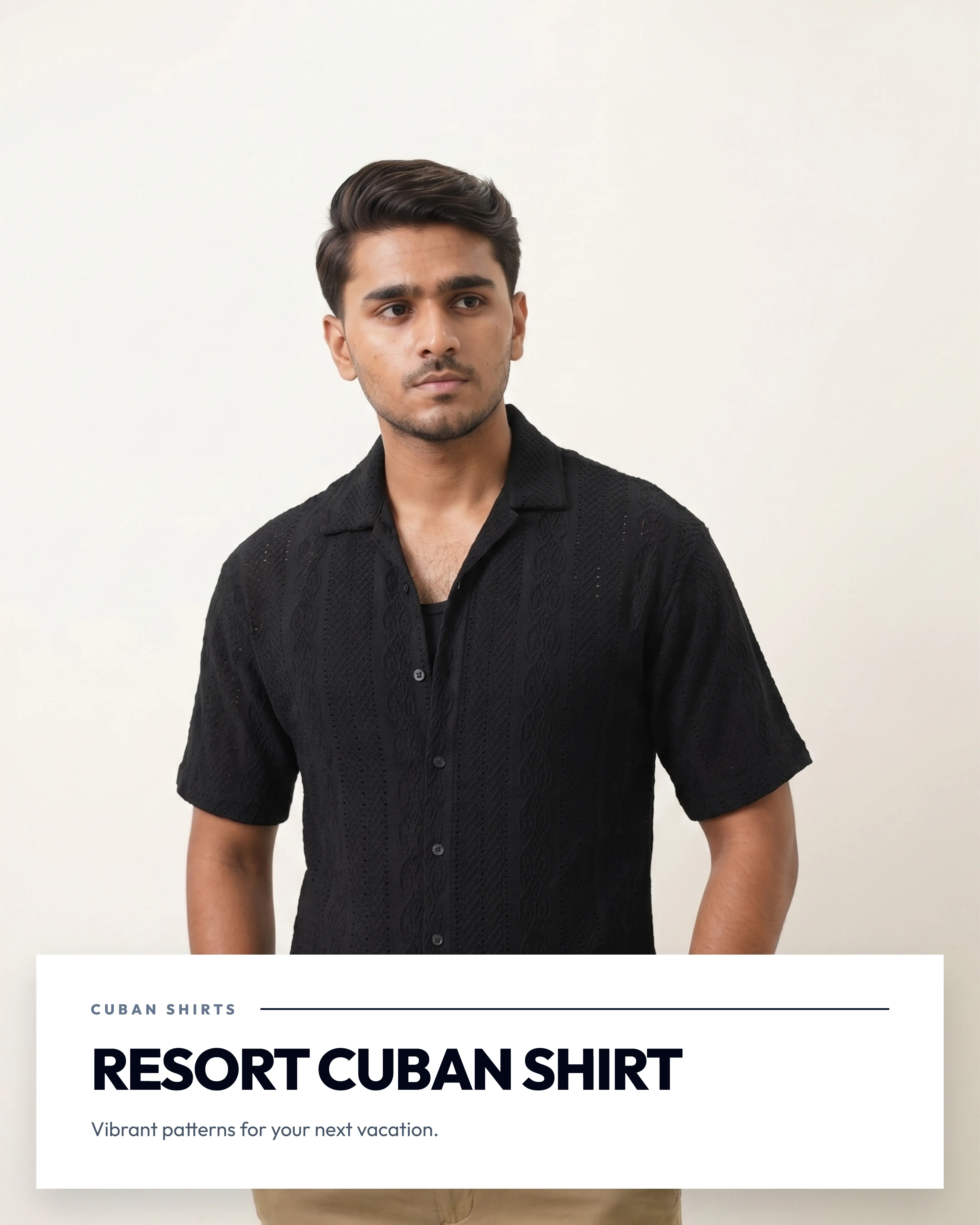 RESORT CUBAN COLLOAR SHIRT.