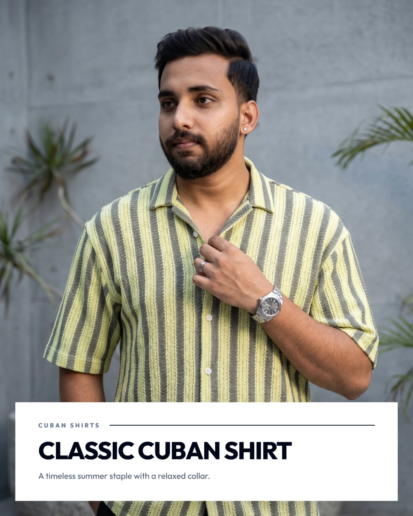 CUBAN COLLAR SHIRT