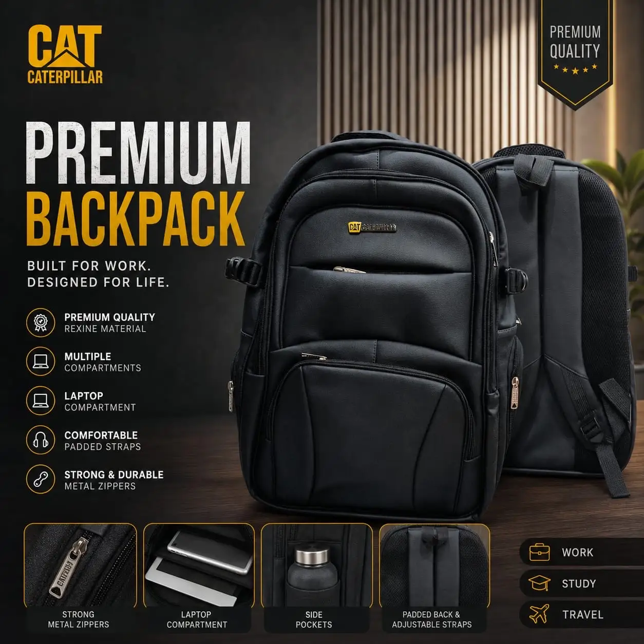 Premium CAT Backpack