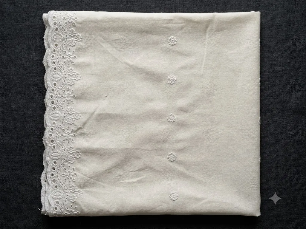 Embroidered Lawn Shawl