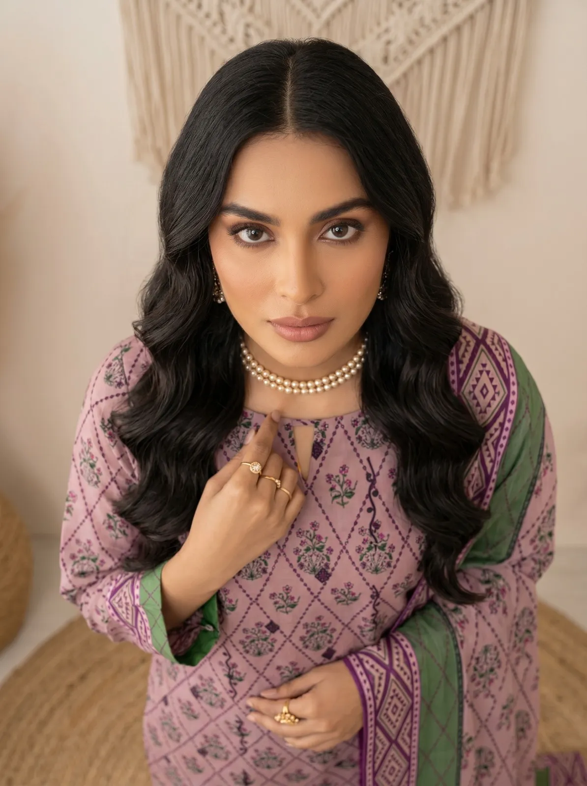 3PC SUIT PRINT + EMB D6