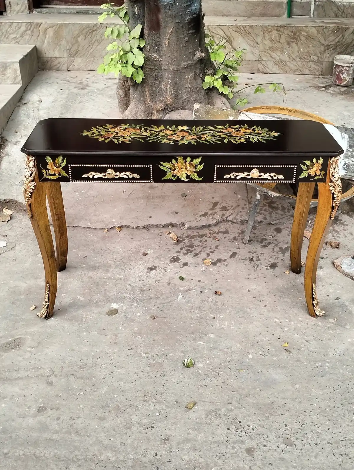 wooden consool