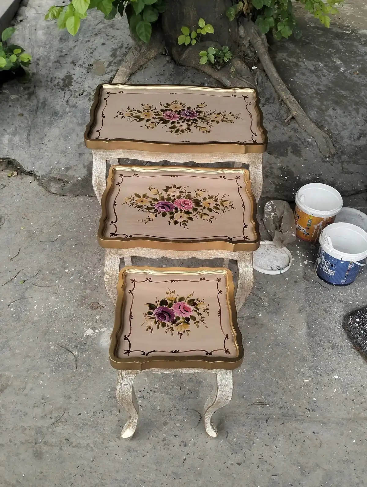 Net set full wooden