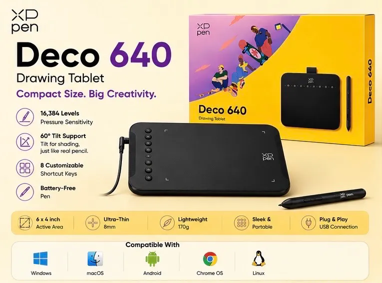 Xp pen deco 640