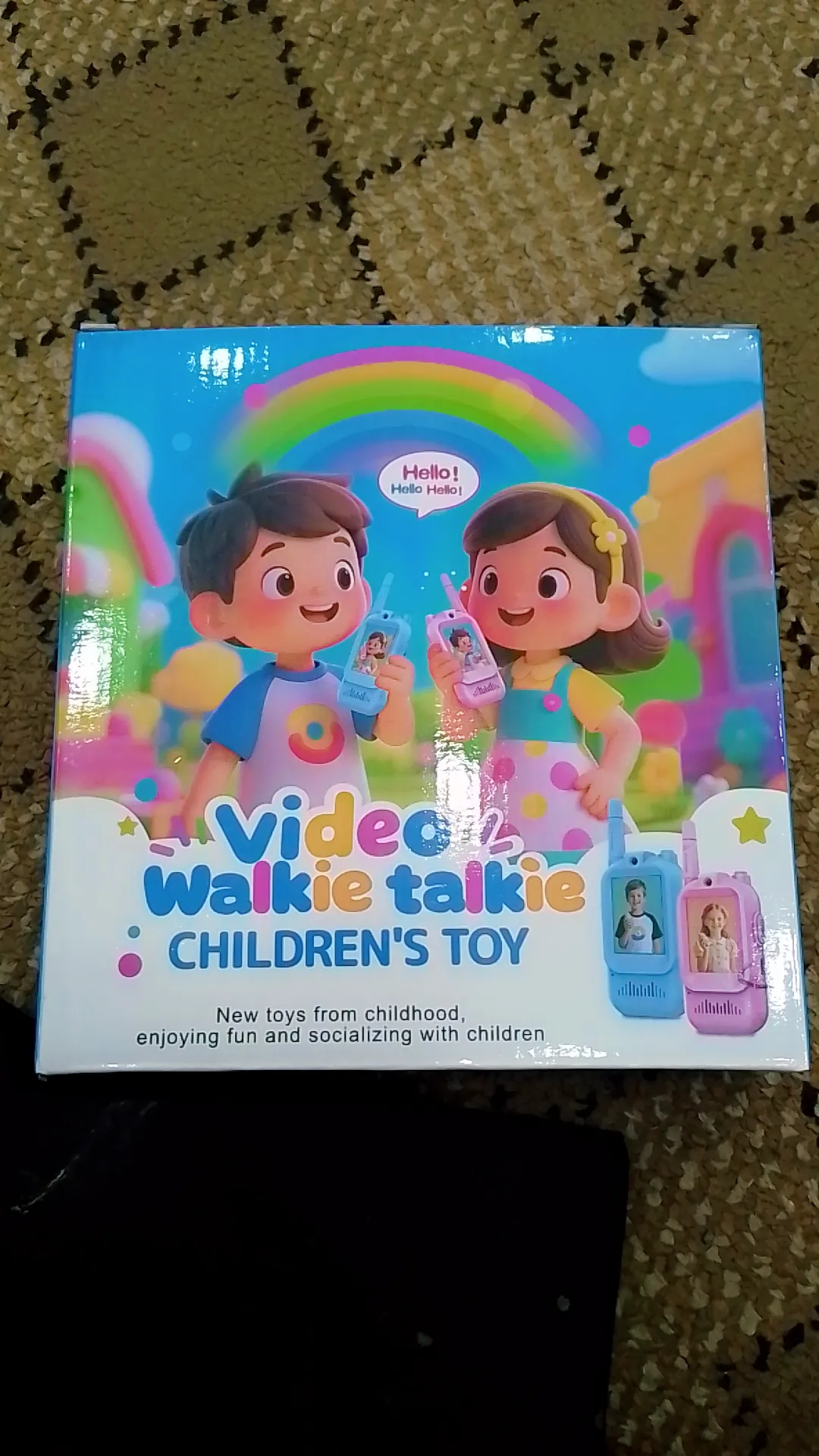 Video walkie talkie for children voice change function