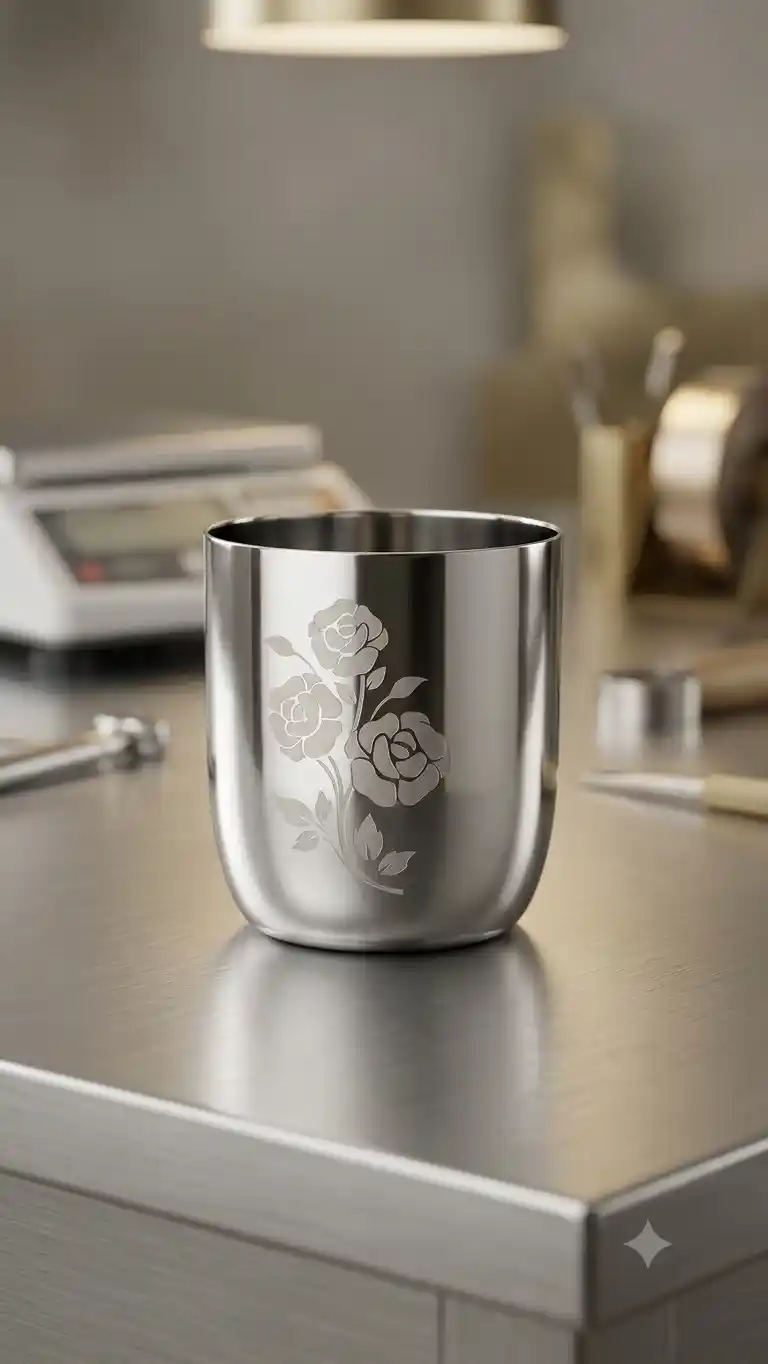 6pcs Stainless Steel glass
