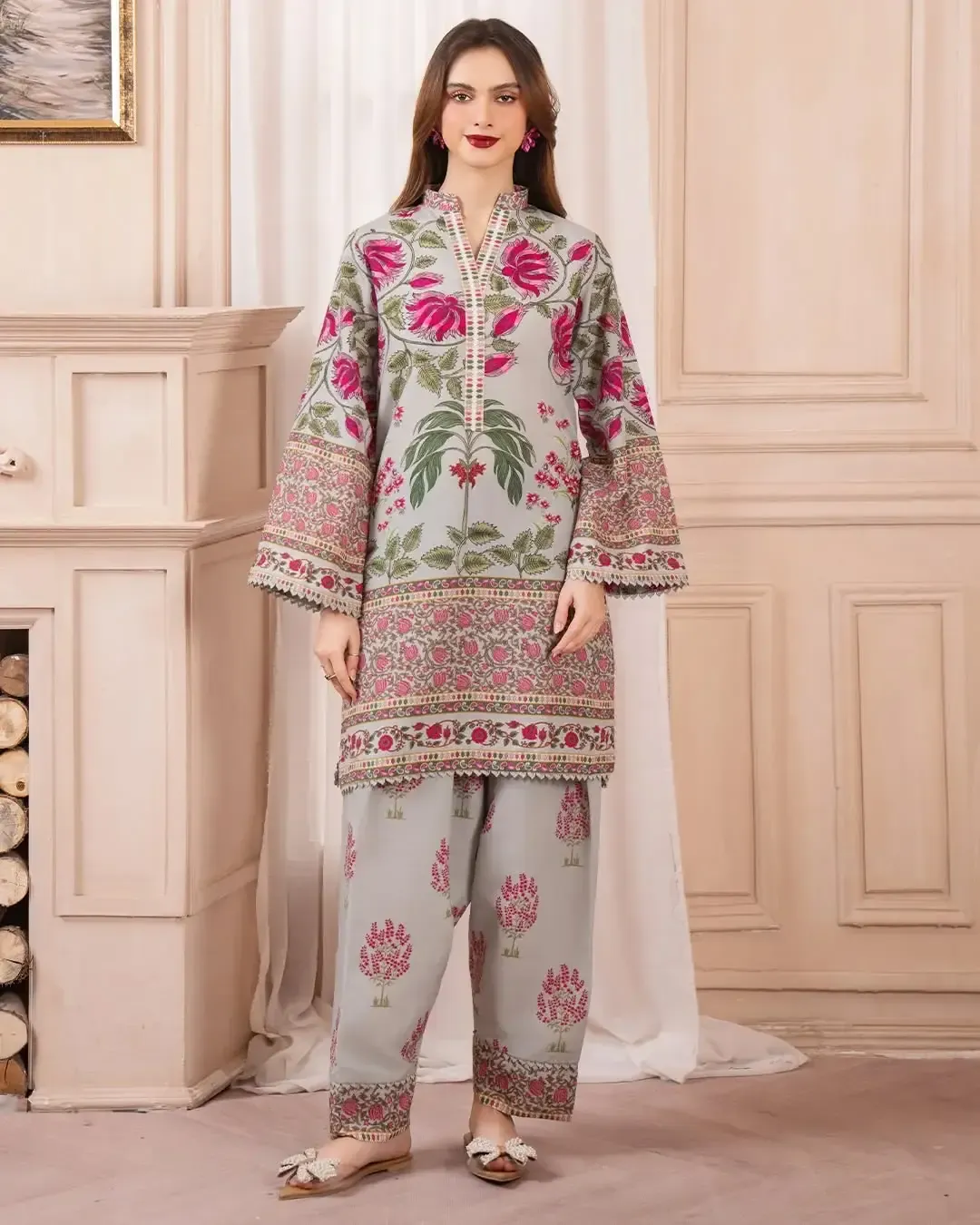 2 pc. printed  suit