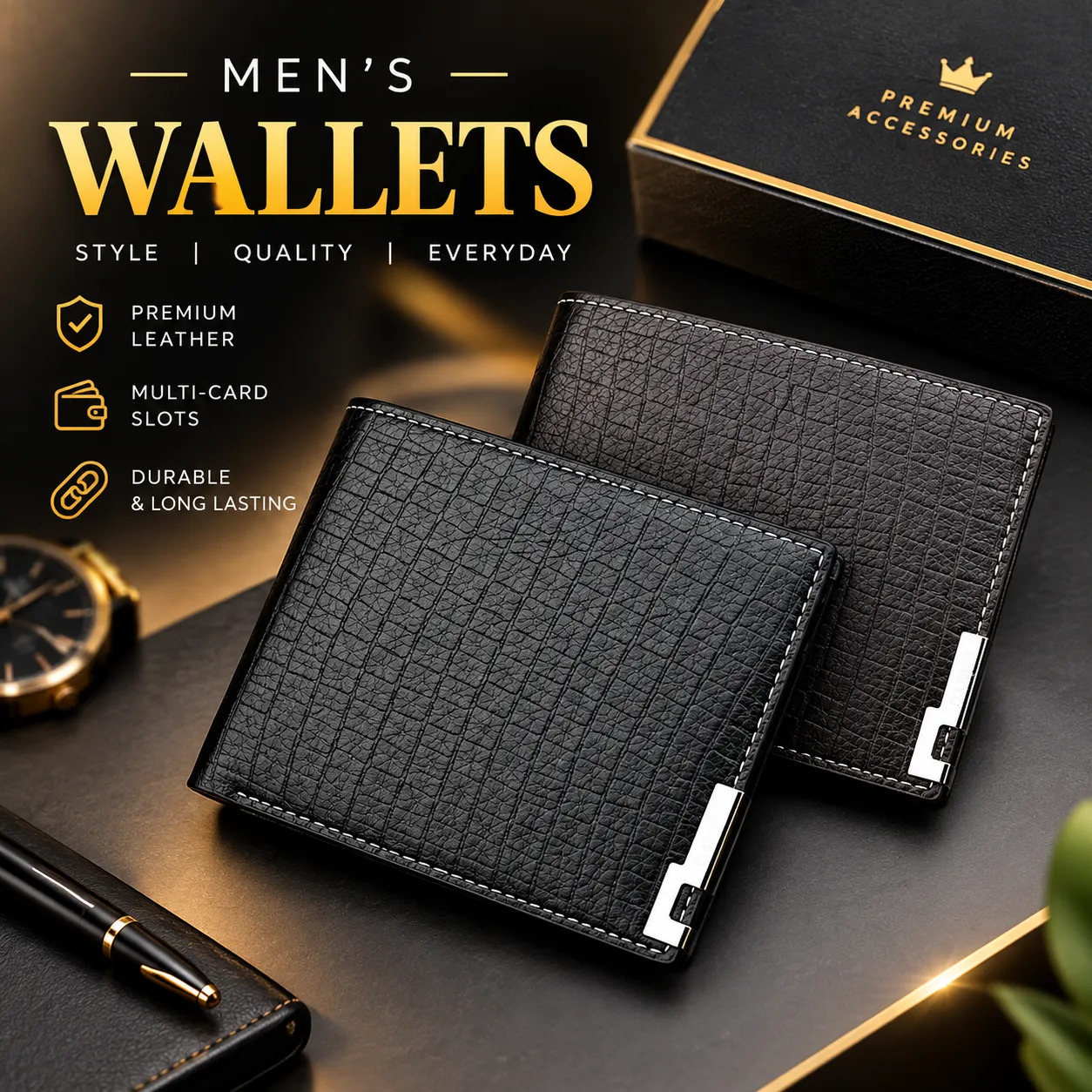 COROCODILE PATTREN PREMIUM MEN'S WALLETS