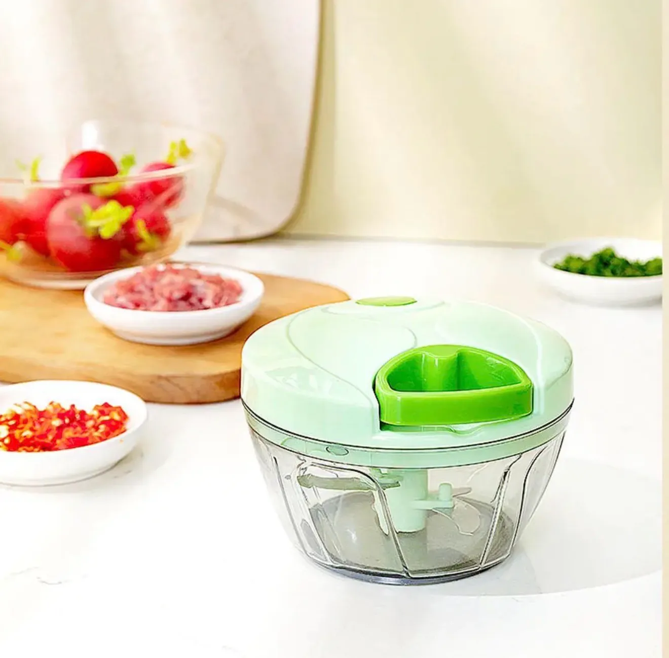 Manual Food Chopper ABS Plastic Kitchen Tool