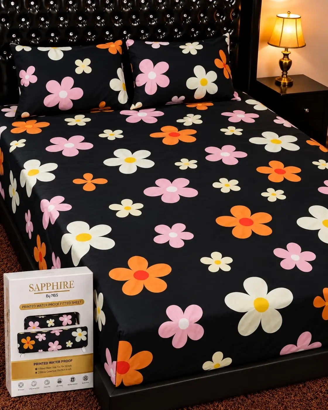 Printed Waterproof 💯 Mattress covers with Pillow covers 😍