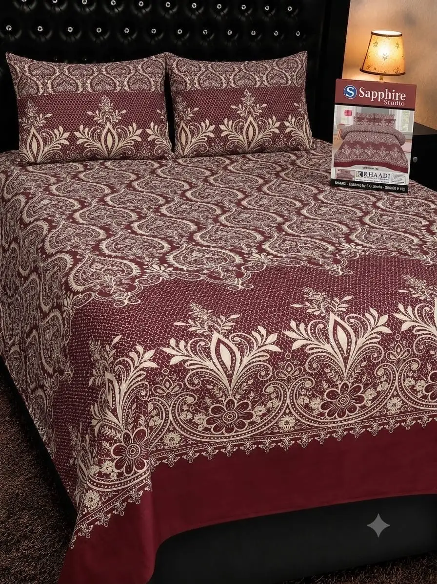 100 % pure cotton bedsheet 😍