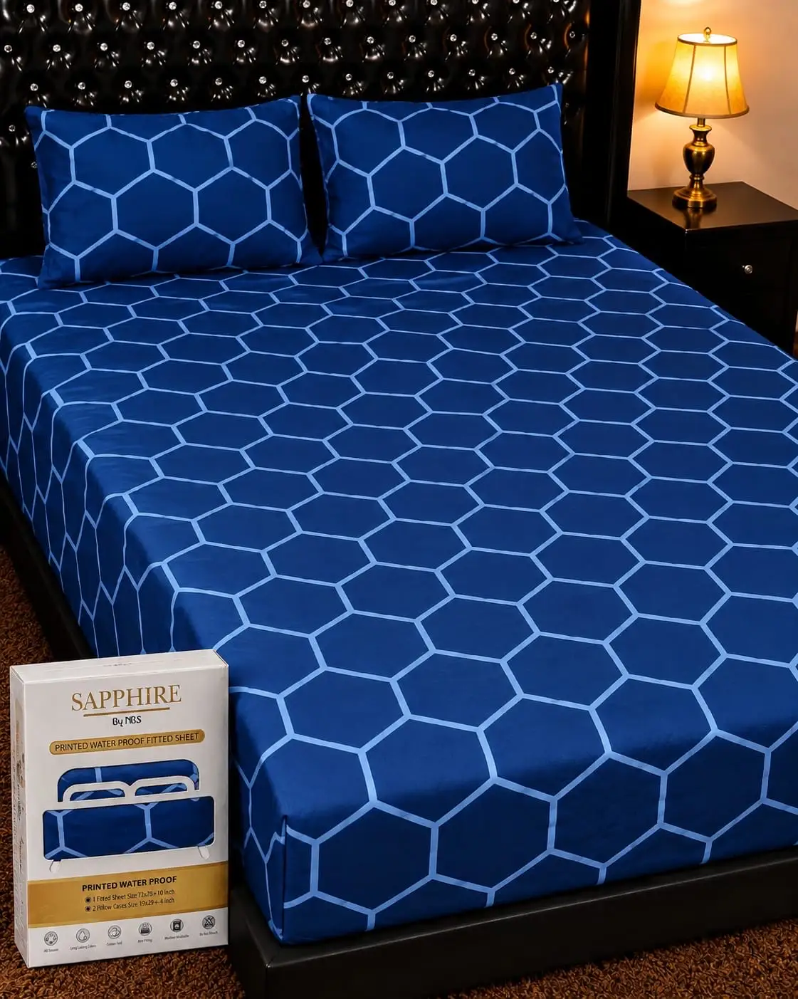 Printed waterproof 💯 Mattress cover with pillow covers😍